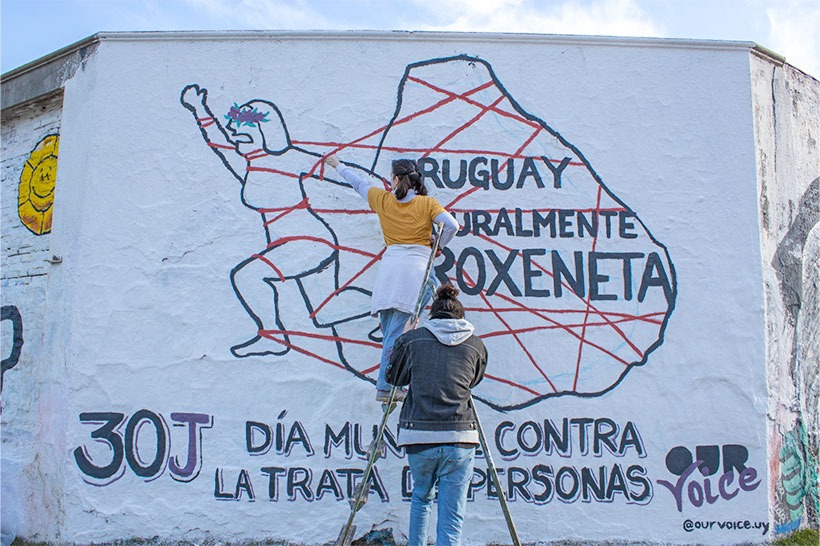 OUR VOICE URUGUAY: “PINTAMOS RESISTENCIAS” CONTRA LA TRATA DE PERSONAS